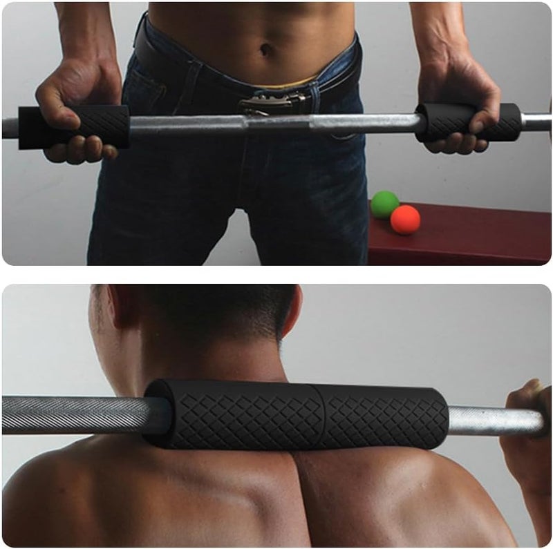 Querafja Rubber Barbell Grip, Thick Dumbbell Grip Arm Strength Tool, Barbell Clutch Suitable For Row/Puller/Kettlebell, Gym Biceps Arm Muscle Trainer - Image 5